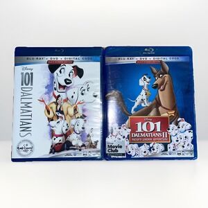 Brand New Sealed 101 Dalmatians/101 Dalmatians II Blu Ray + DVD‎ + Digital Code